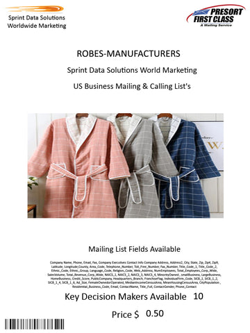 ROBES-MANUFACTURERS