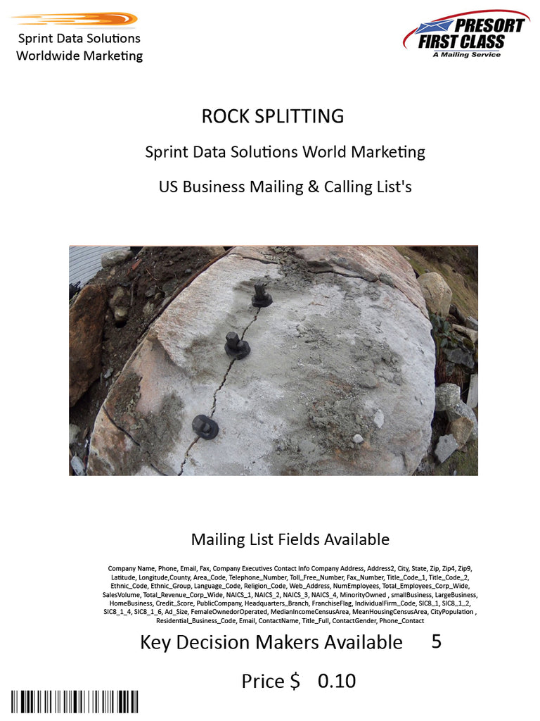 ROCK SPLITTING