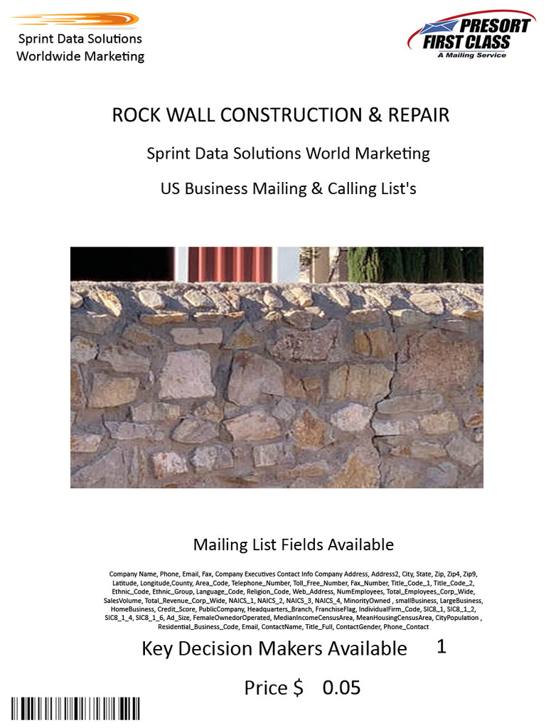 ROCK WALL CONSTRUCTION & REPAIR