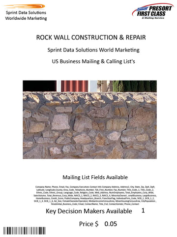 ROCK WALL CONSTRUCTION & REPAIR