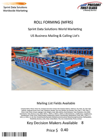 ROLL FORMING (MFRS)