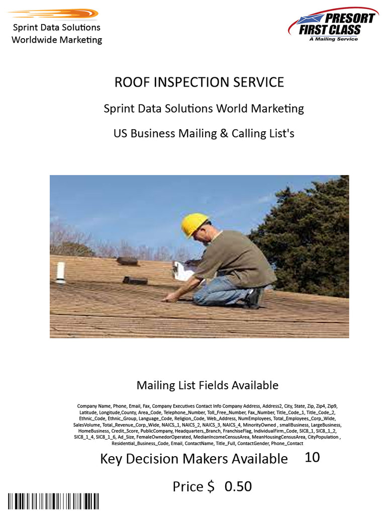 ROOF INSPECTION SERVICE