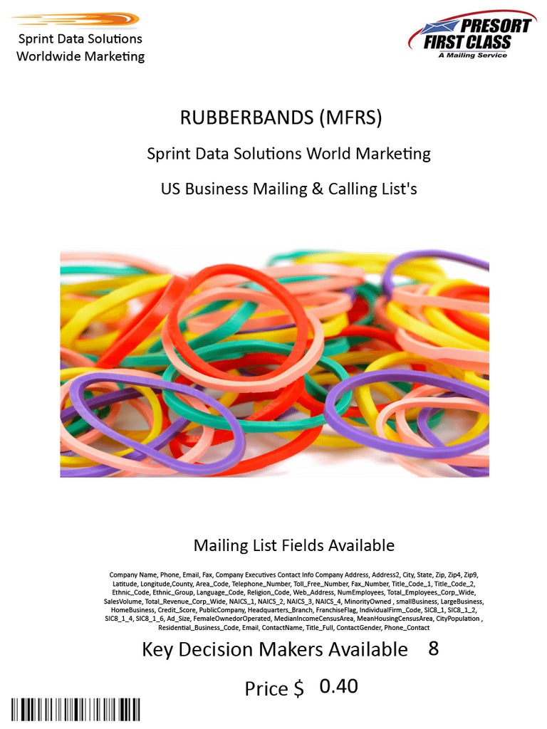 RUBBERBANDS (MFRS)