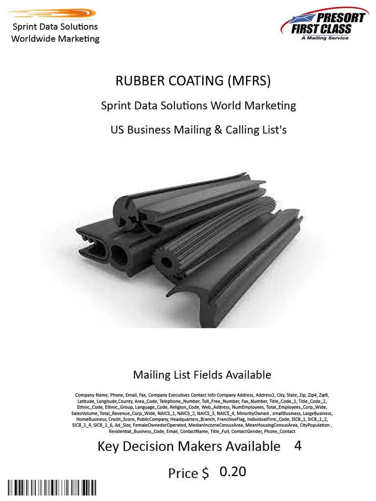 RUBBER COATING (MFRS)