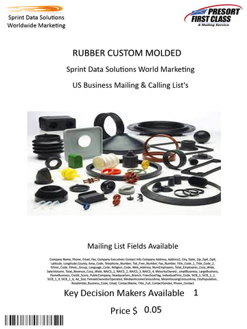 RUBBER CUSTOM MOLDED