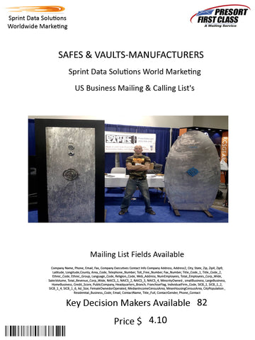 SAFES & VAULTS-MANUFACTURERS