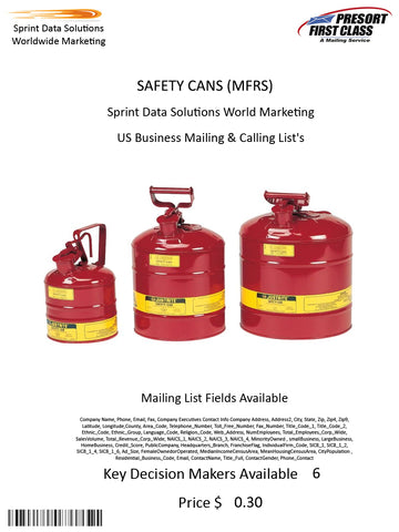 SAFETY CANS (MFRS)