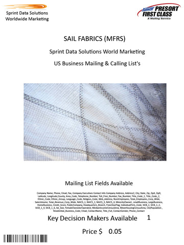 SAIL FABRICS (MFRS)