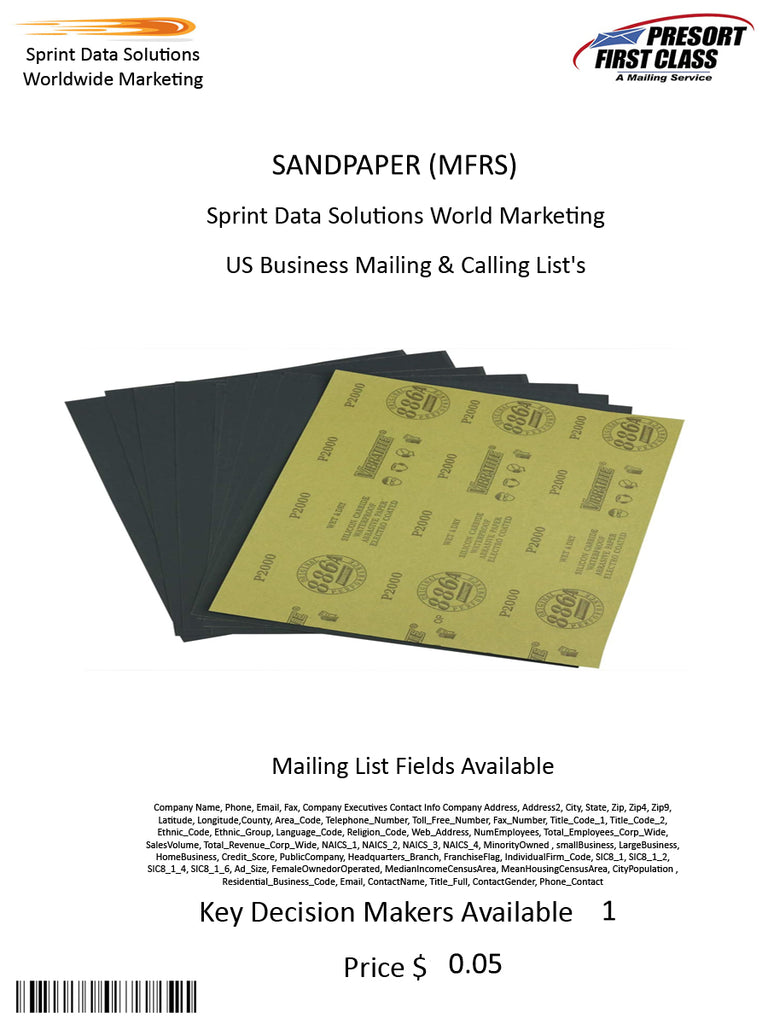 SANDPAPER (MFRS)