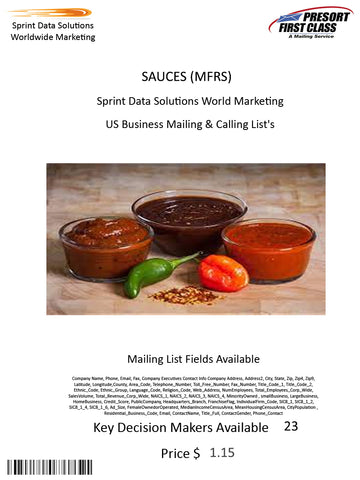 SAUCES (MFRS)