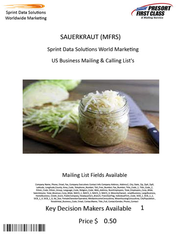 SAUERKRAUT (MFRS)