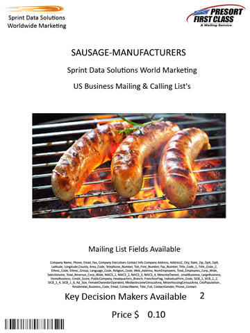 SAUSAGE-MANUFACTURERS