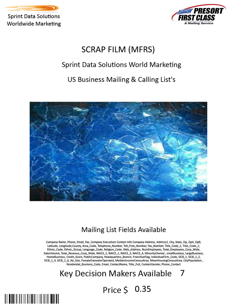 SCRAP FILM (MFRS)