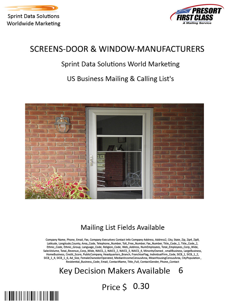 SCREENS-DOOR & WINDOW-MANUFACTURERS