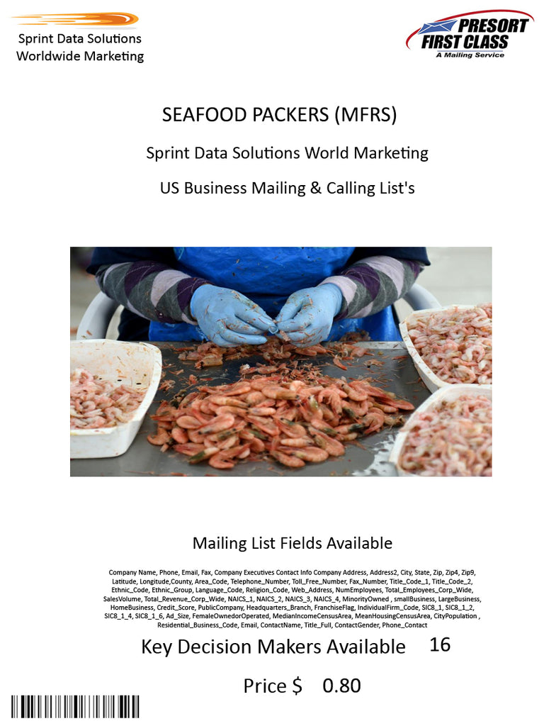 SEAFOOD PACKERS (MFRS)