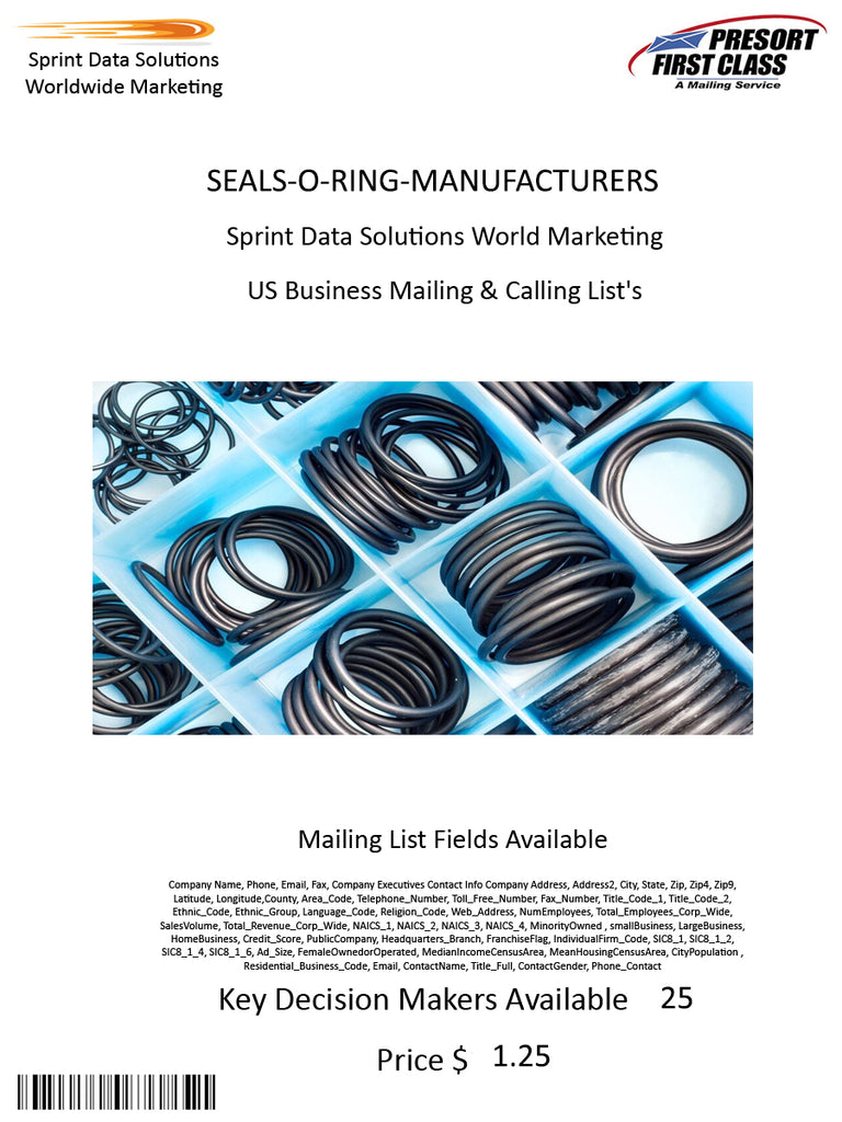 SEALS-O-RING-MANUFACTURERS