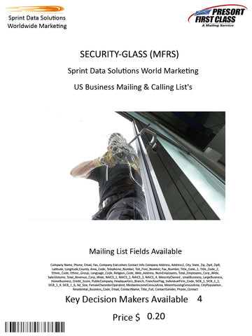 SECURITY-GLASS (MFRS)