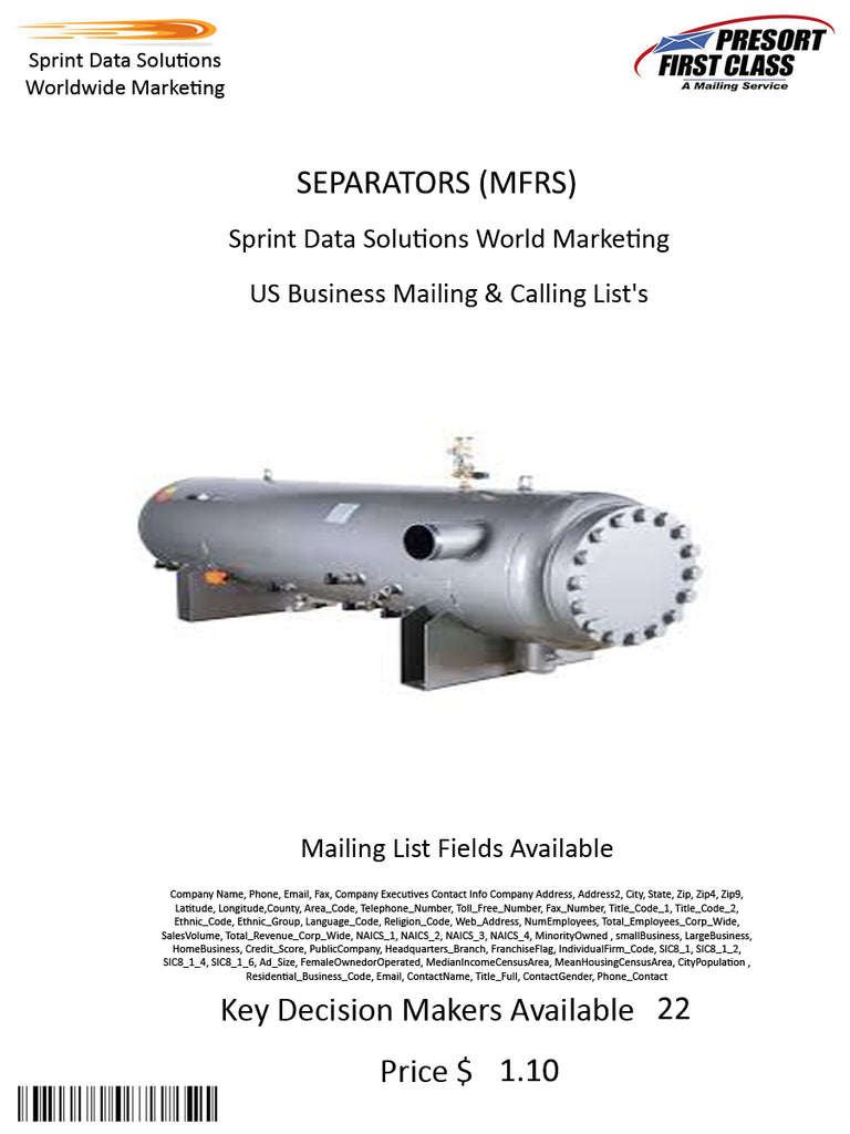 SEPARATORS (MFRS)