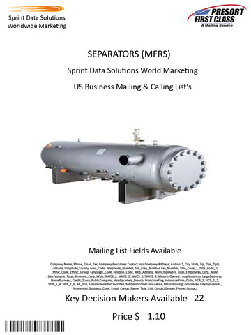 SEPARATORS (MFRS)