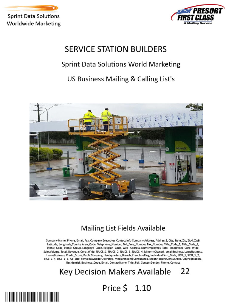 SERVICE STATION BUILDERS