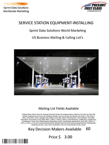 SERVICE STATION EQUIPMENT-INSTALLING