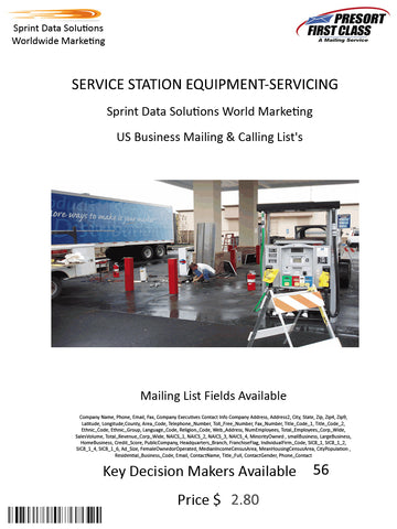 SERVICE STATION EQUIPMENT-SERVICING