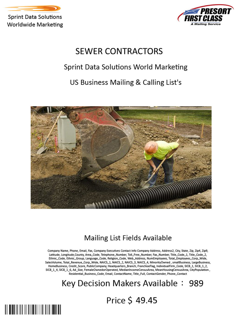 SEWER CONTRACTORS