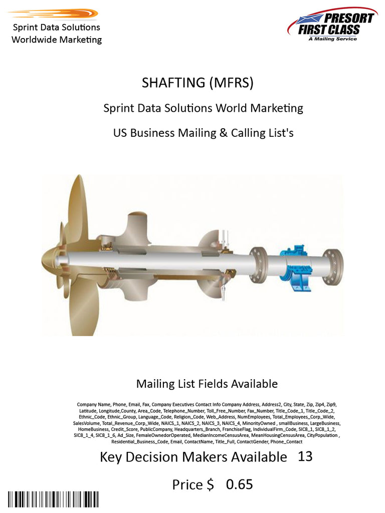 SHAFTING (MFRS)