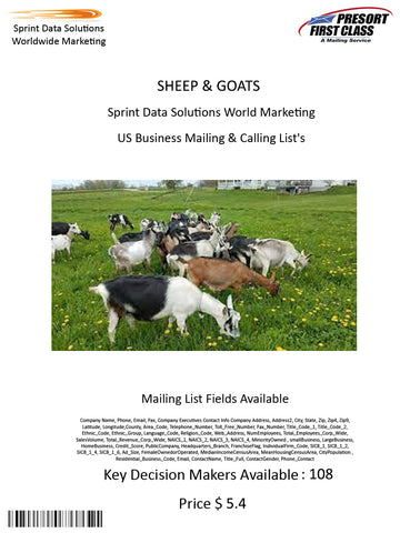 SHEEP & GOATS