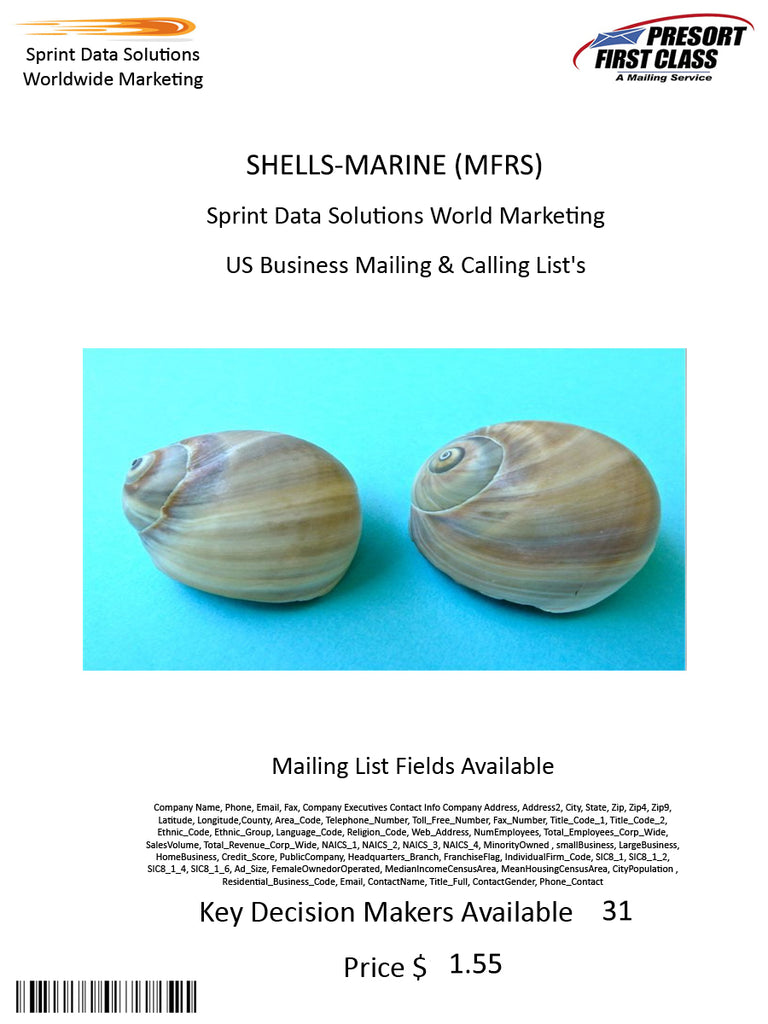 SHELLS-MARINE (MFRS)