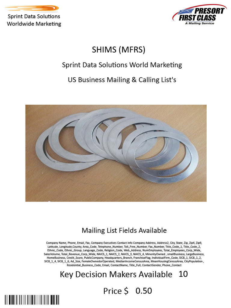 SHIMS (MFRS)