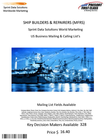 SHIP BUILDERS & REPAIRERS (MFRS)