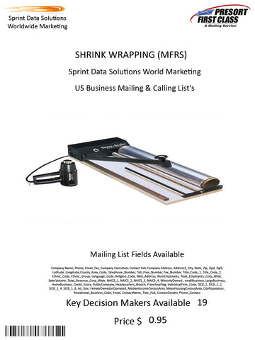 SHRINK WRAPPING (MFRS)