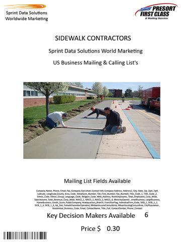 SIDEWALK CONTRACTORS