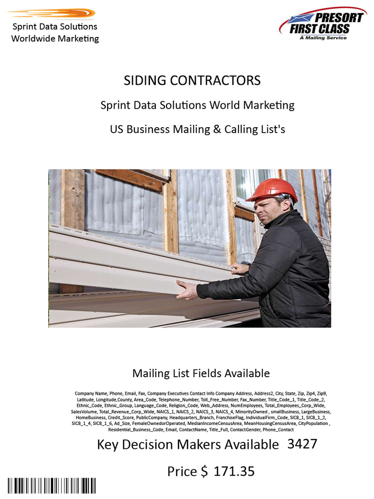 SIDING CONTRACTORS