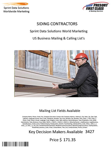 SIDING CONTRACTORS