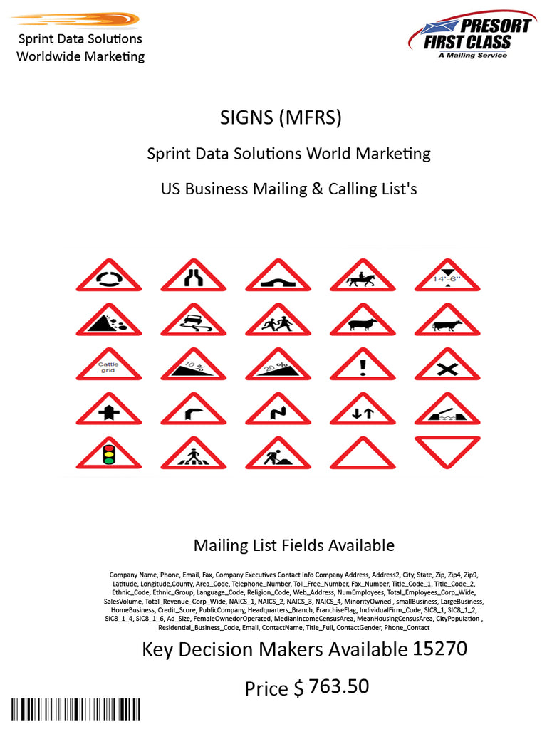 SIGNS (MFRS)