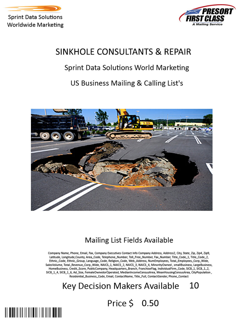 SINKHOLE CONSULTANTS & REPAIR