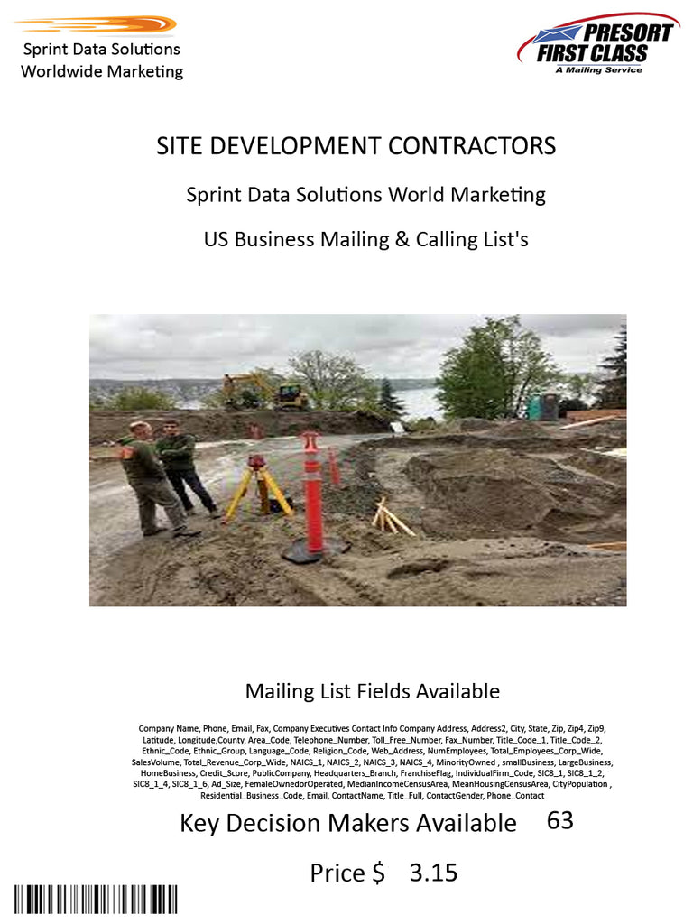 SITE DEVELOPMENT CONTRACTORS