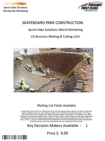 SKATEBOARD PARK CONSTRUCTION