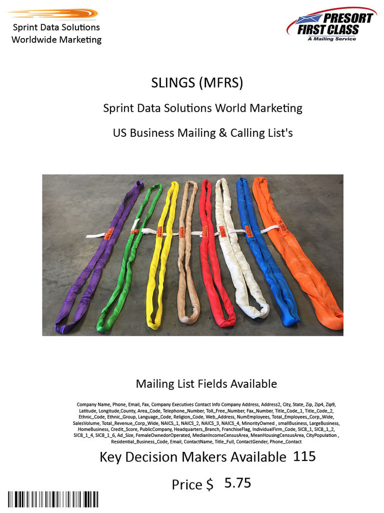 SLINGS (MFRS)