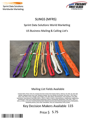 SLINGS (MFRS)