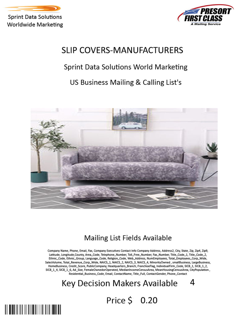 SLIP COVERS-MANUFACTURERS