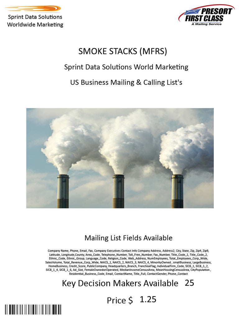 SMOKE STACKS (MFRS)