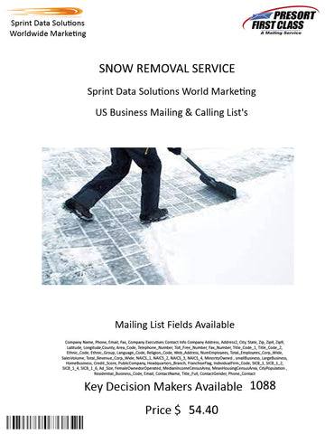 SNOW REMOVAL SERVICE