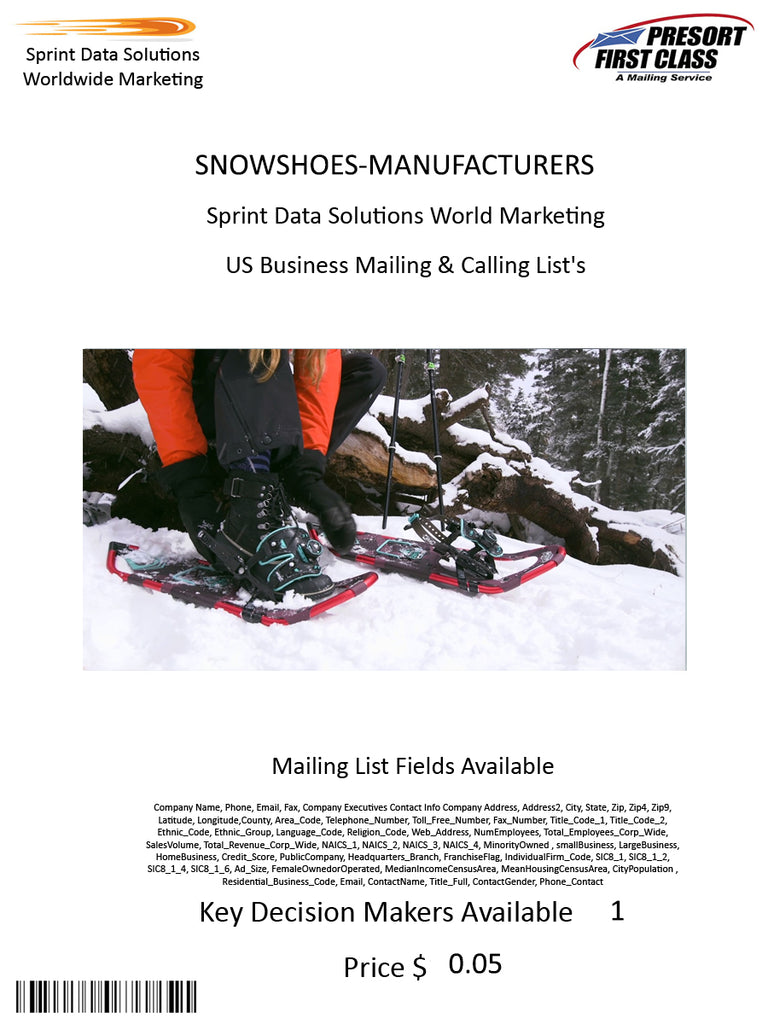 SNOWSHOES-MANUFACTURERS