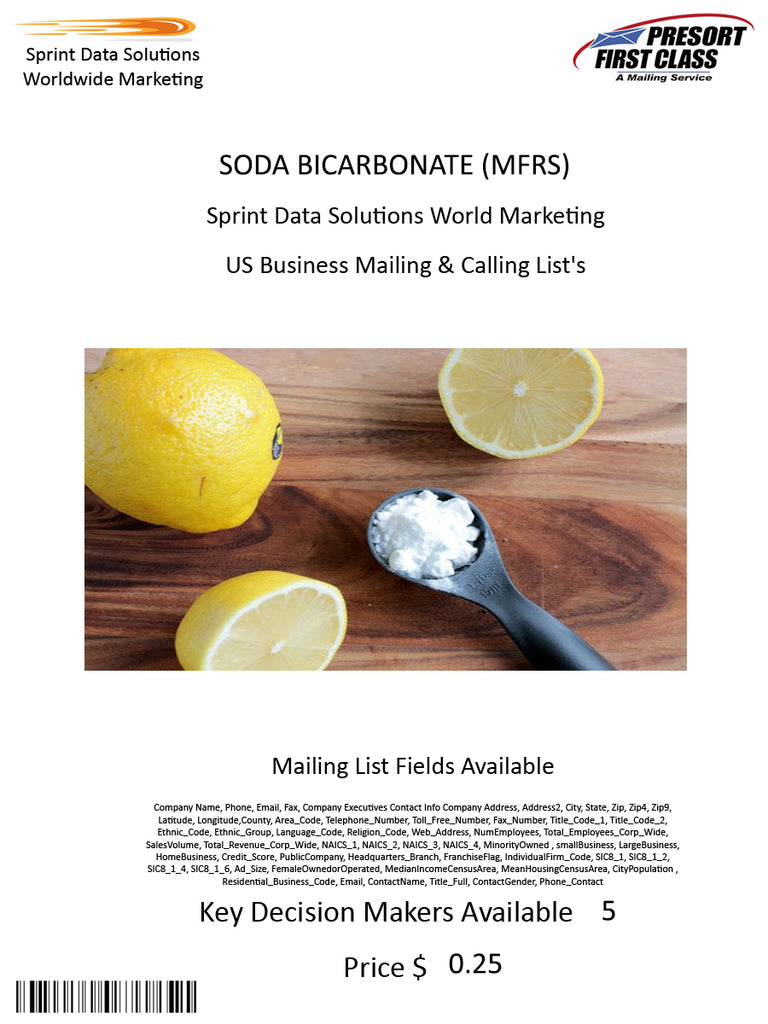 SODA BICARBONATE (MFRS)