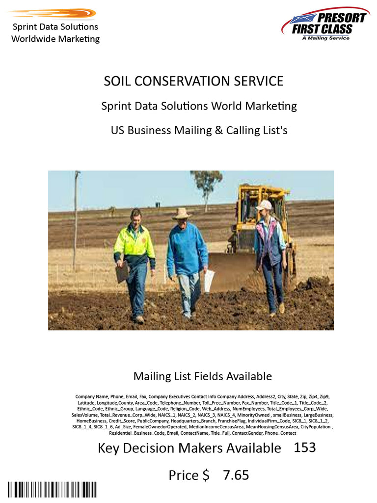 SOIL CONSERVATION SERVICE