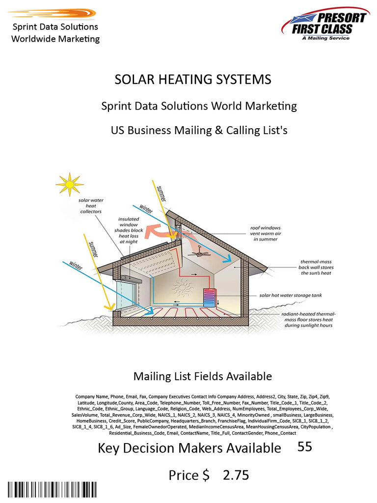 SOLAR HEATING SYSTEMS