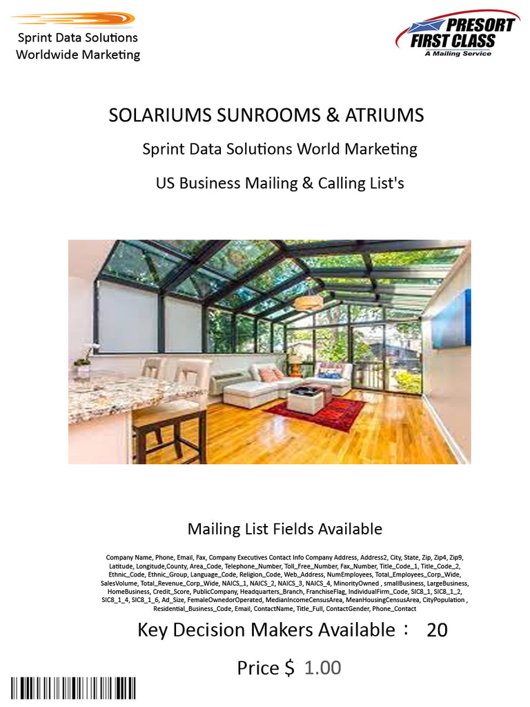 SOLARIUMS SUNROOMS & ATRIUMS